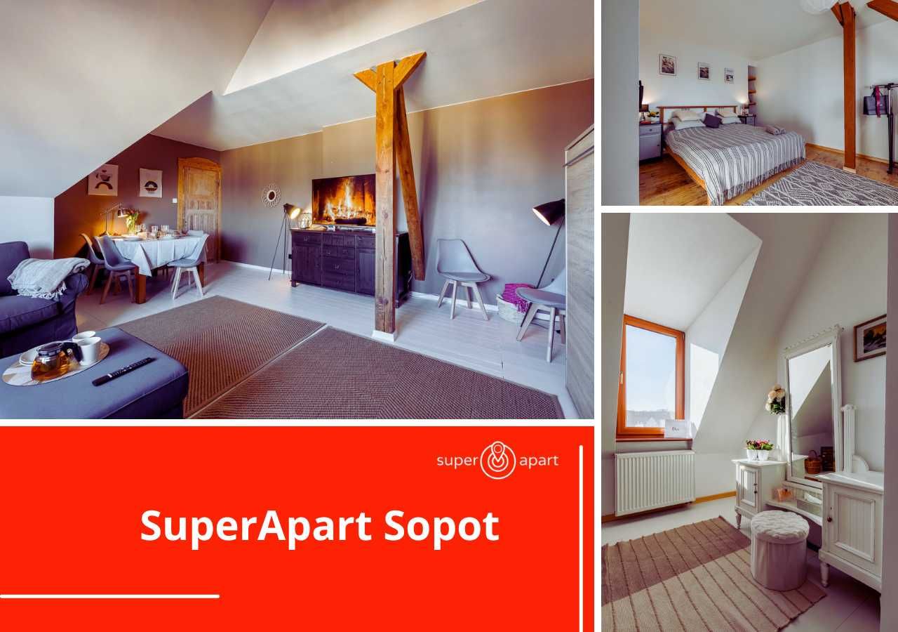 Sopot, luksusowy Penthouse 136 mkw, dla 9 osób, widok na morze