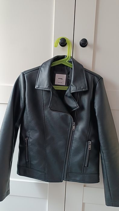 Kurtka Ramoneska Dziewczęca Eko skóra Sinsay r.140