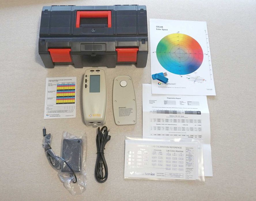 Спектрофотометр X-Rite 530, база Pantone, Lab, ΔE, CMYK ( Денситометр)
