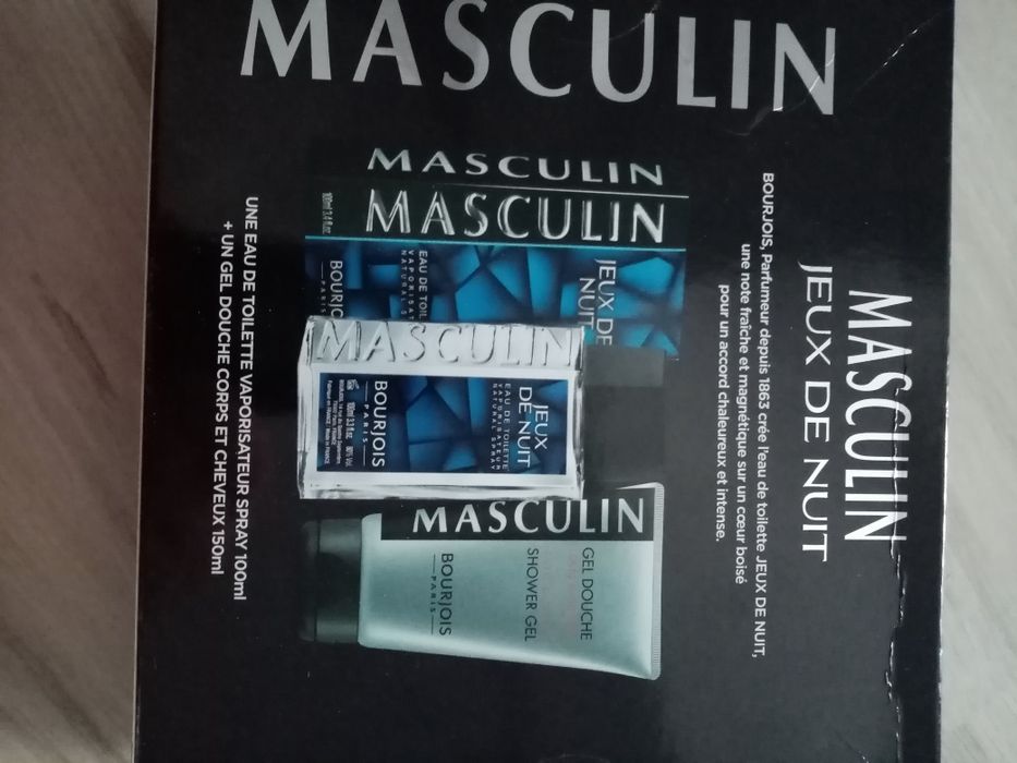Zestaw  Bourjois Masculin Jeux 100ml i żel 150ml