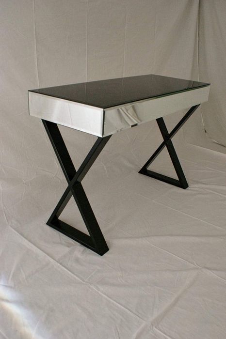 Toaletka szkalna, toaletka z lustra, czarna, biala glamour, OKAZJA!!!