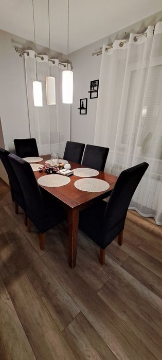 Krzesła 6 szt + stół Jysk komplet