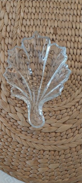 Manteigueira em forma de parra em vidro antigo