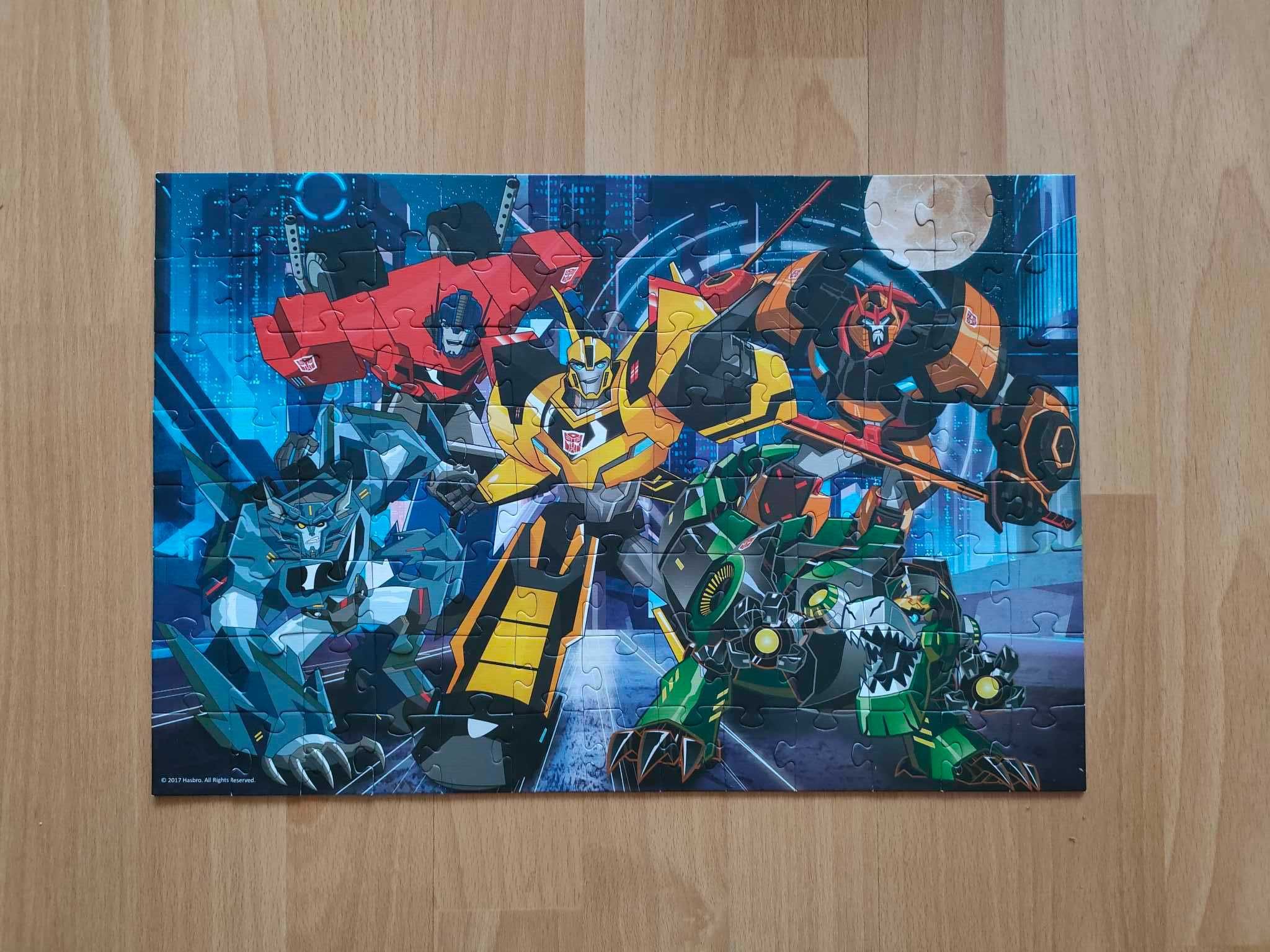 Puzzle 100el, Pidżamersi, Cars, Transformers, Miki, Psi Patrol