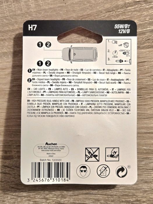Żarówka H7 55W 12v