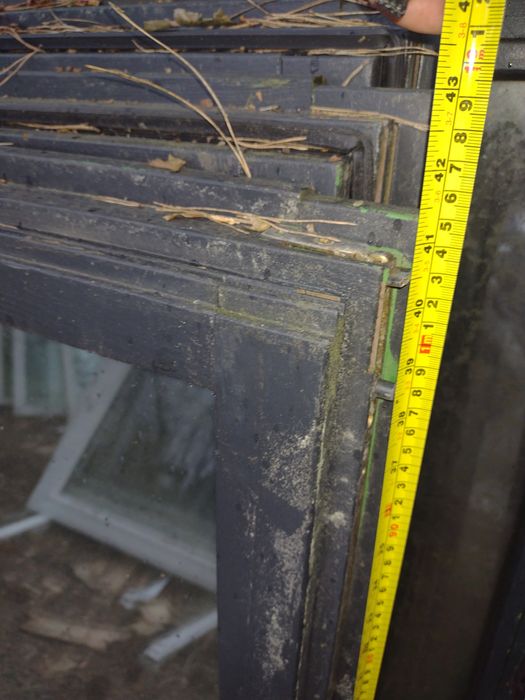Witryna szklana nieotwierana trzyszybowa  80 x 110 oraz 80 x 45 okno