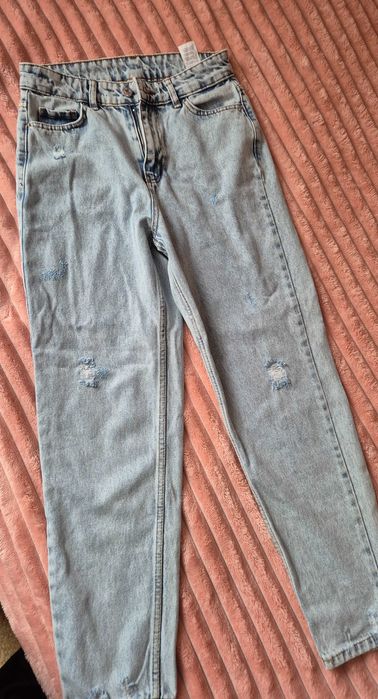 Новіт жіночі джинси мом,трапеція, S ,з високою талією
