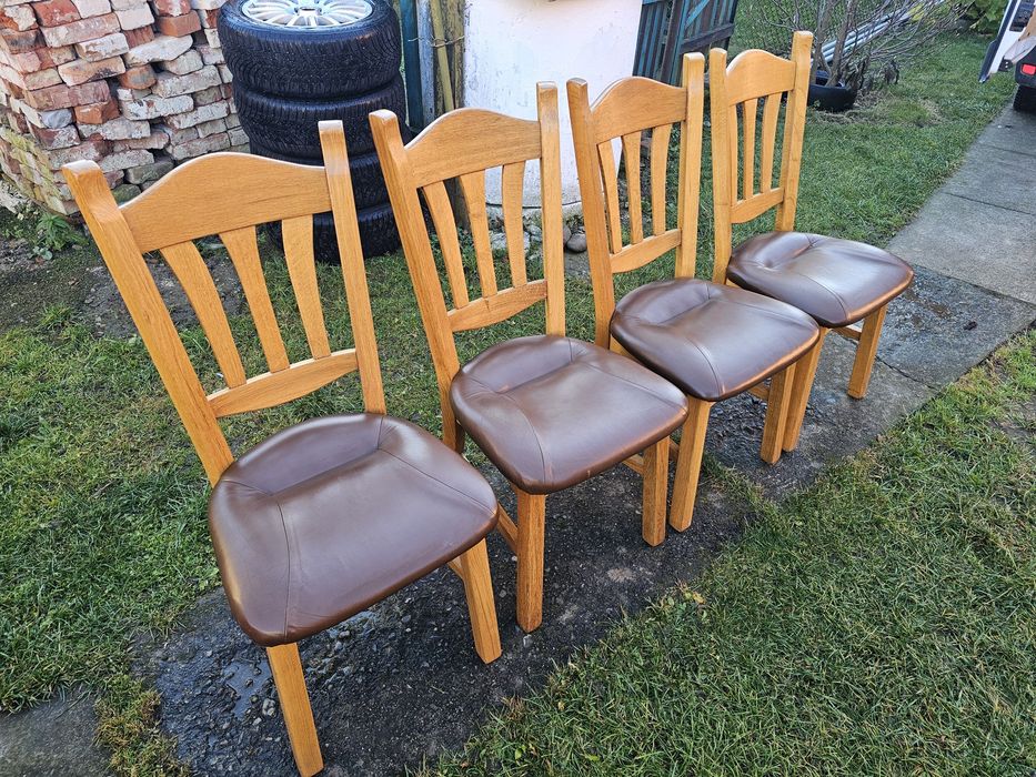 Крісло дерев'яне шкіряне масив дуб