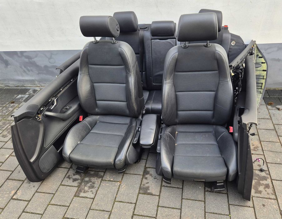 Fotele kanapa boczki półskóry speed s-line Audi A4 B6