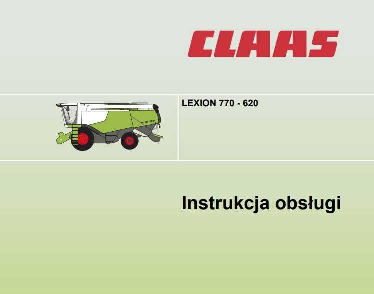 Instrukcja obsługi LEXION 620-770 PL