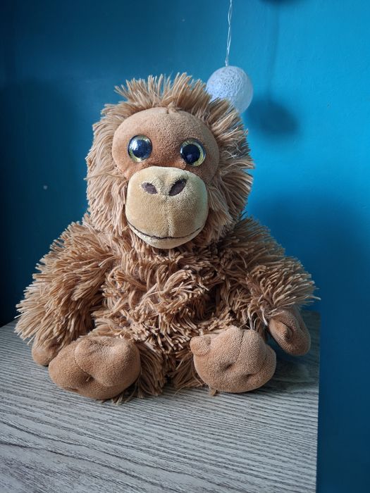 Brązowy pluszak maskotka małpa vintage