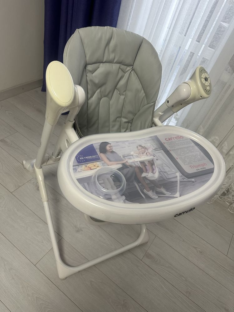 Стільчик-качеля для годування Carrello Triumph CRL-10302 Cloud Grey