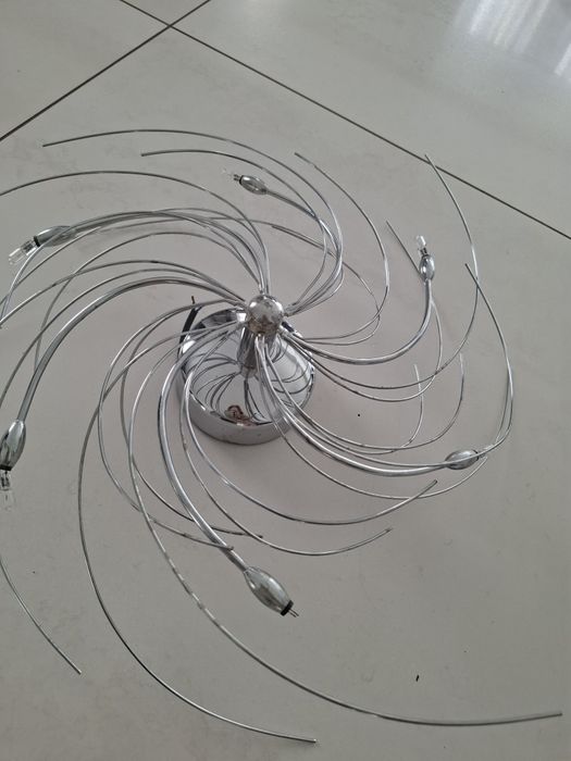 Żyrandol srebrny chrom