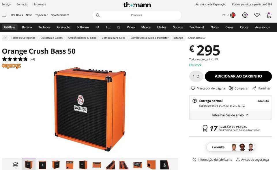 Orange Crush Bass 50