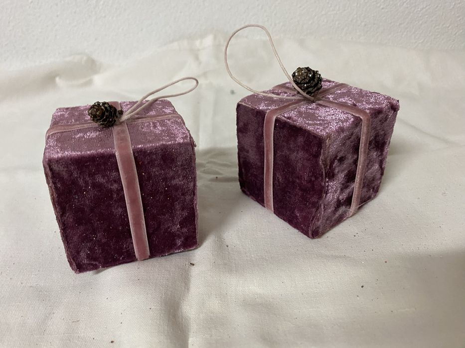 Enfeites arvore natal rosa