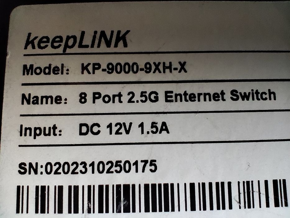 Switch 8*2.5gbit+1*sfp 10gbit