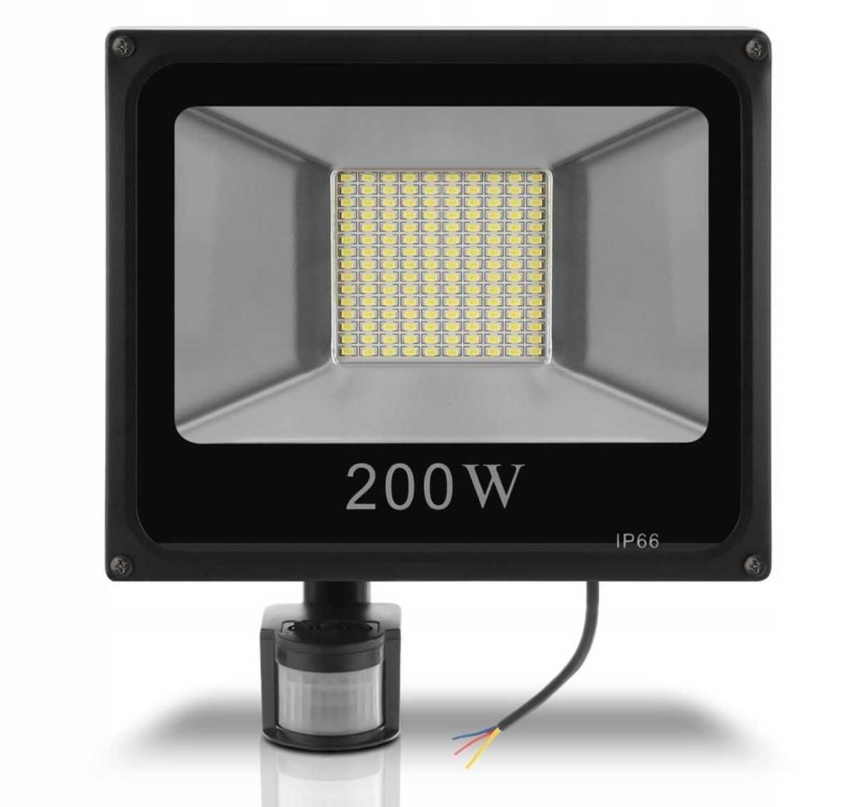 Lampa naświetlacz LED 200W z czujnik ruchu PREMIUM