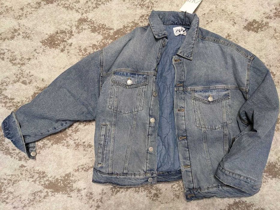 Джинсовий утеплений піджак ZARA
