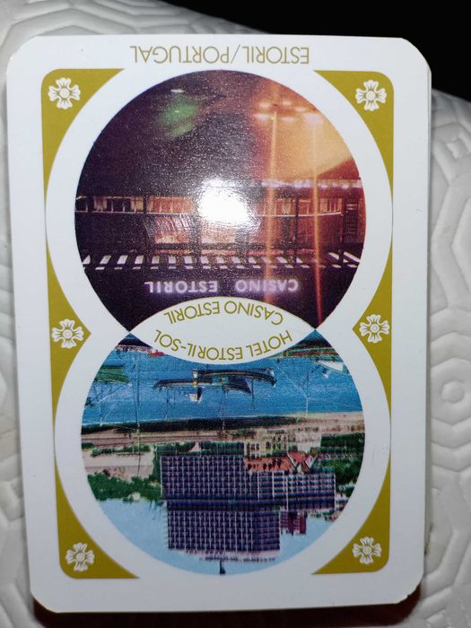 Antigo baralho de cartas Casino Estoril incompleto
