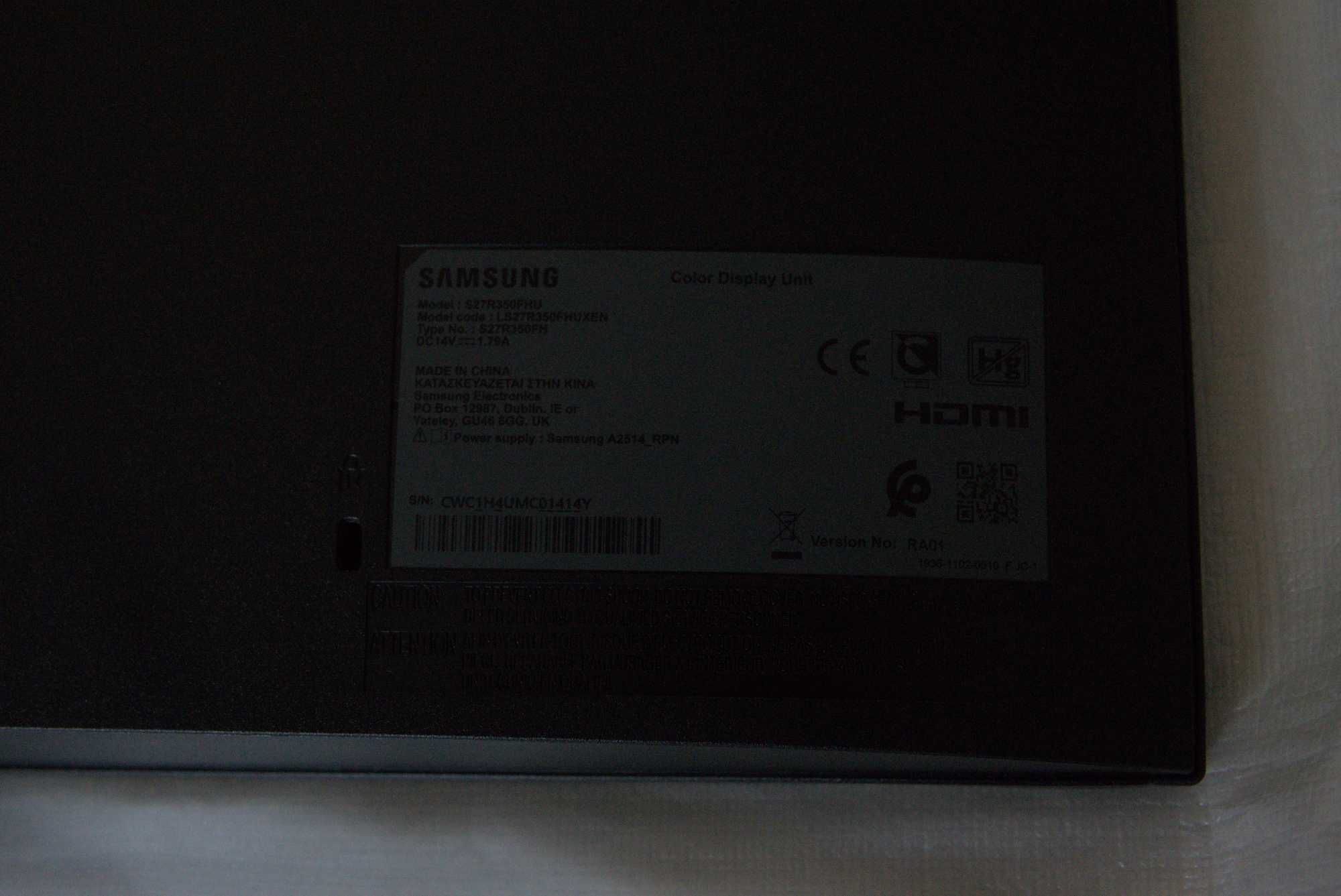 Monitor Samsung 27" S27R350FHU