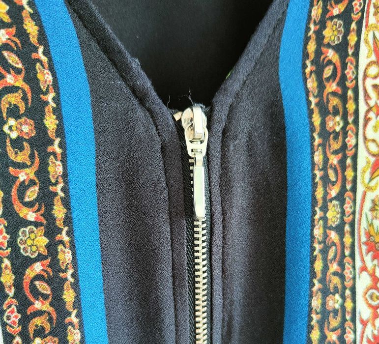 Kurtka narzutka kimono Zara XS 34 boho bohemian etno hippie kolorwe