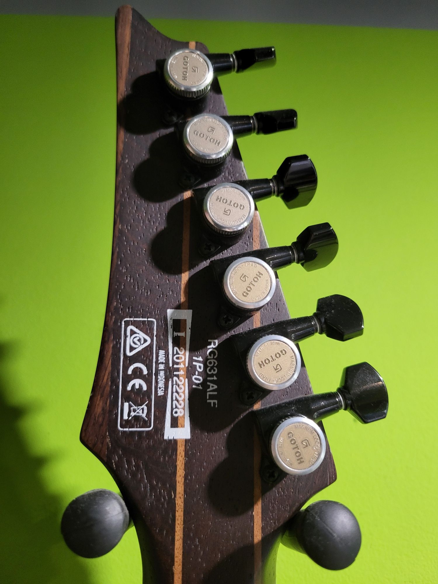 Ibanez RG631ALF-BCM Axion Label