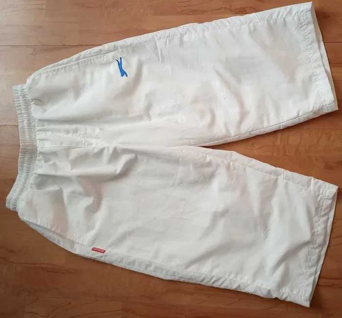 Spodnie białe  sportowe 3/5 SLAZENGER  "S"