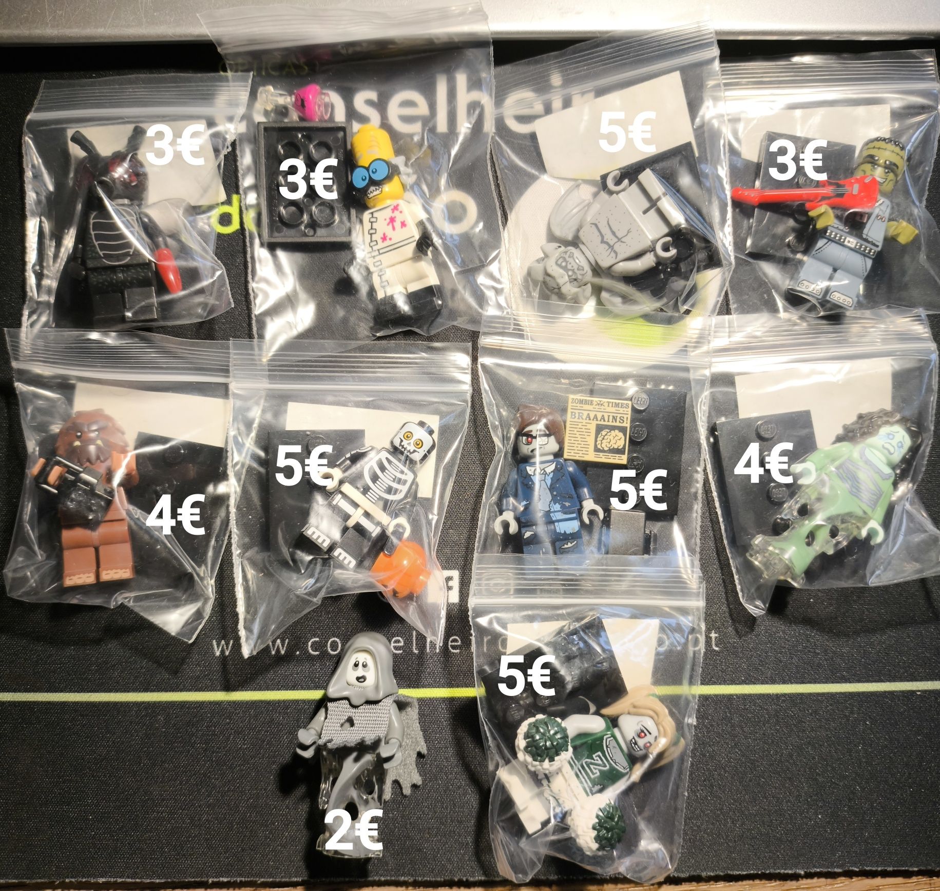 Minifuguras Lego de Várias Series