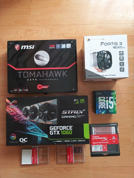 Gtx 1060 Asus 6gb i5 7500 Msi z270 Kingston 16GB Fortis 3