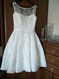 sukienka ślubna krótka renomowanej firmy Agnes (Bridal Dream)