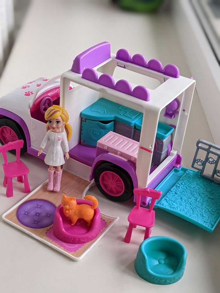 Набор Polly Pocket Мобильная ветеринарная клиника