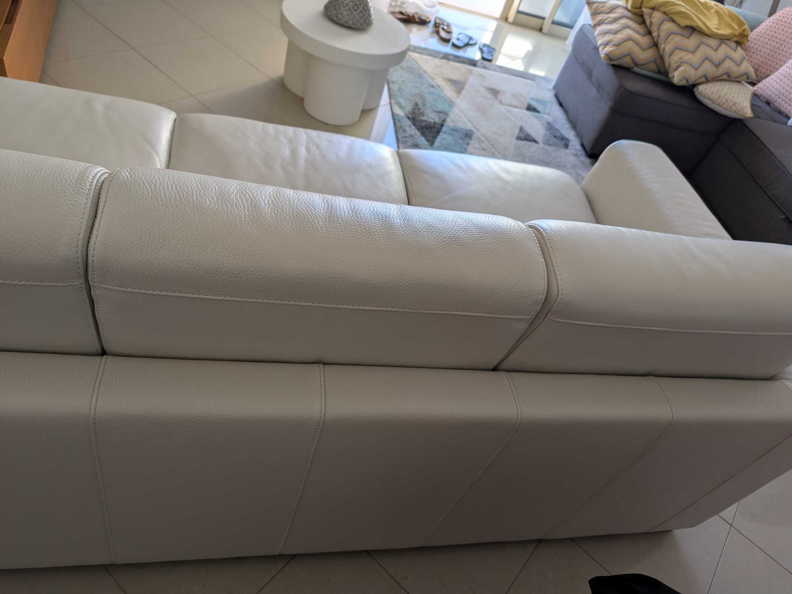 Sofá cama pele sintética 3 lugares