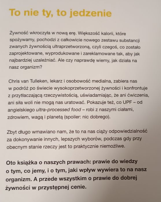 Chris van Tulleken Ultra - przetworzeni ludzie.