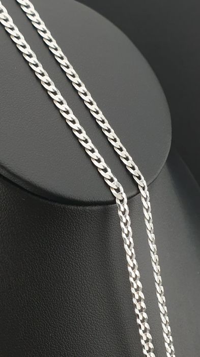 Łańcuszek srebrny pr.925 DŁUGI 65cm/4mm/9g pancerka