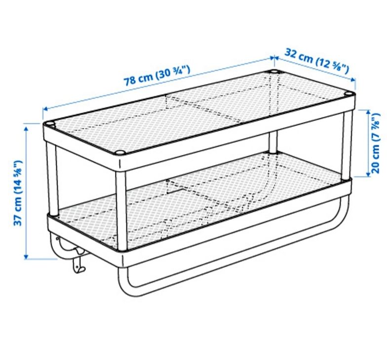 IKEA Wieszak na czapki i kurtki Mackapar