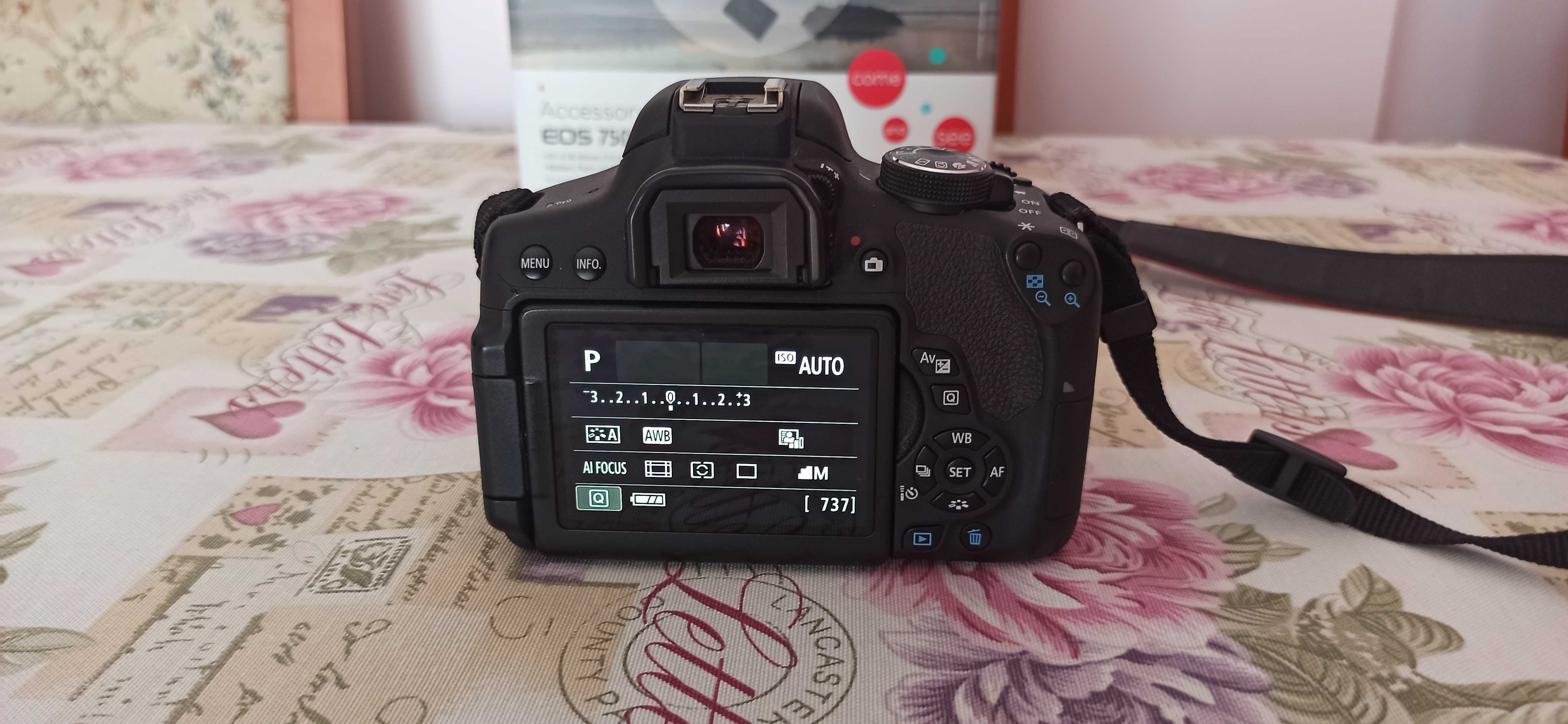 CANON 750 D dodatkowy akumulator, osprzęt