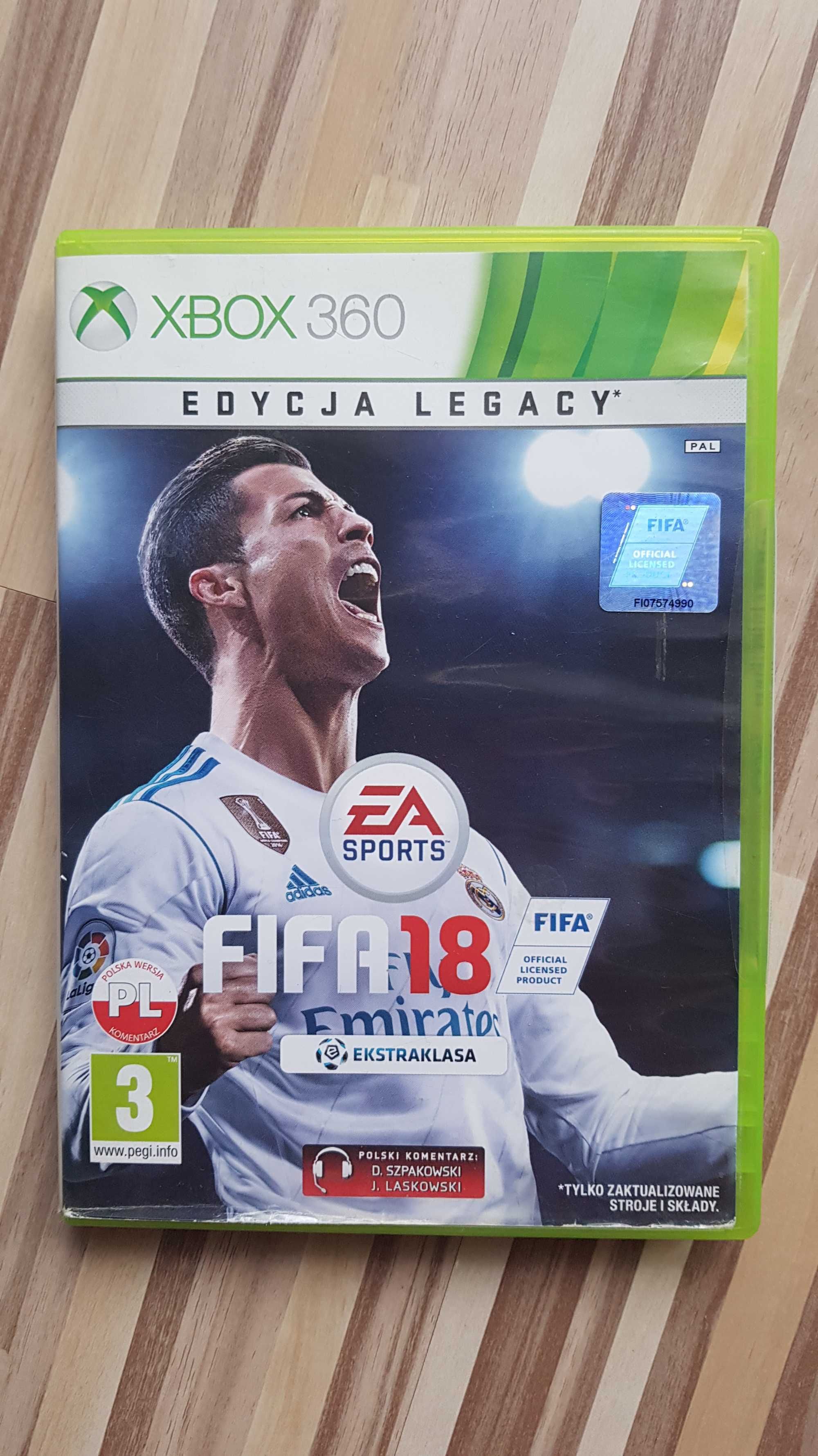 Gra xbox 360 Fifa 18 fifa 2018 po polsku stan bardzo dobry