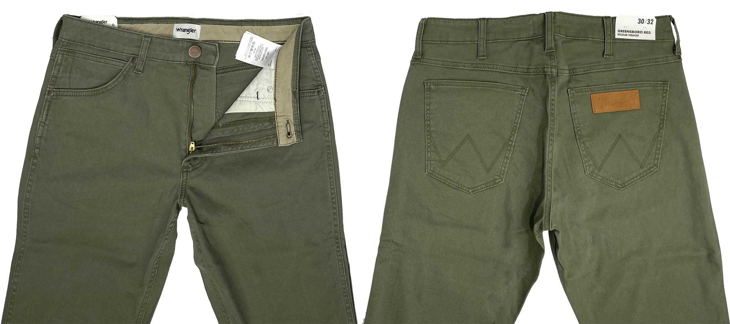 Spodnie męskie Wrangler Greensboro Militare Green W30 L32