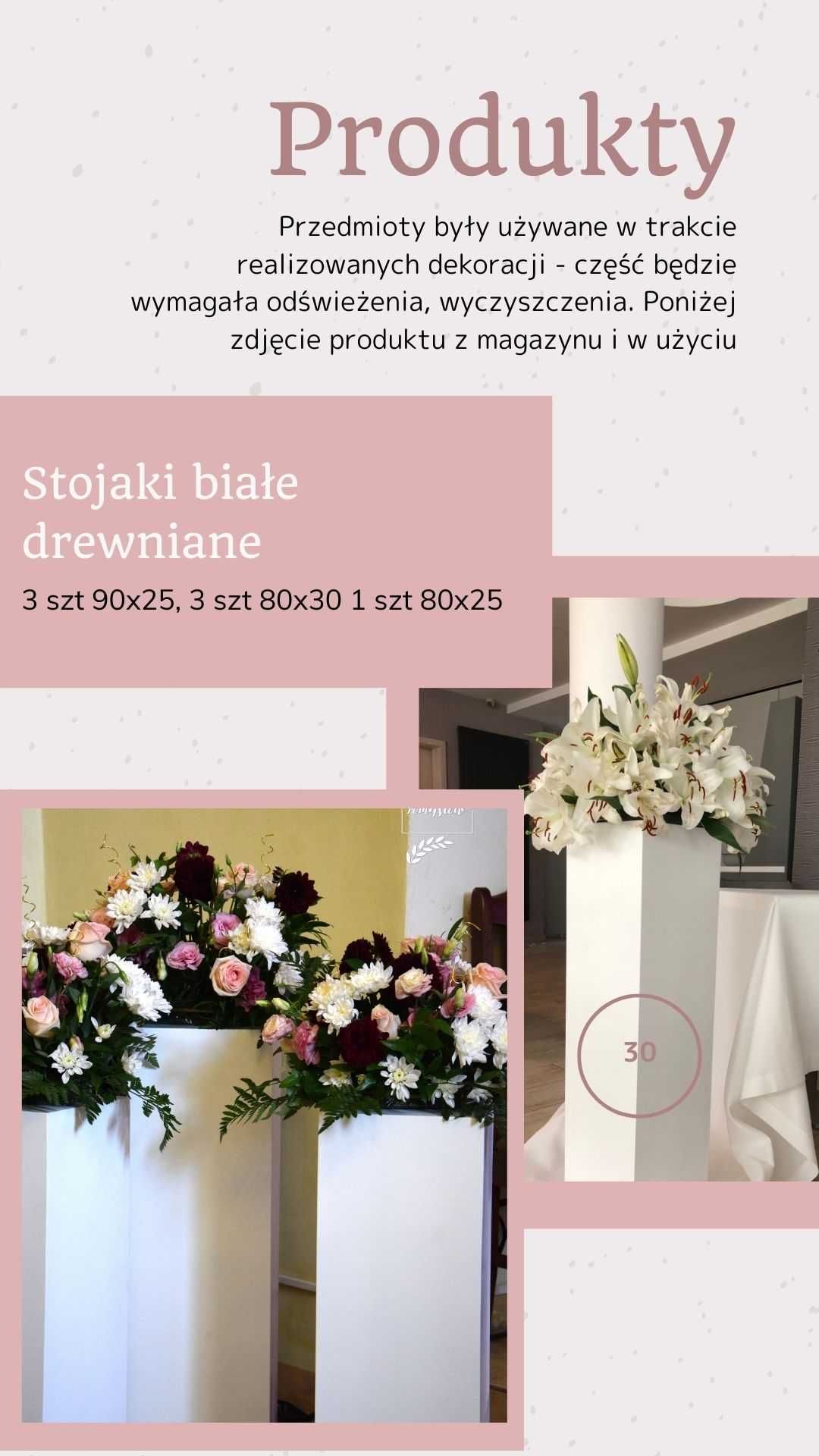 Stojaki drewanane kościół sala dekoracja stand