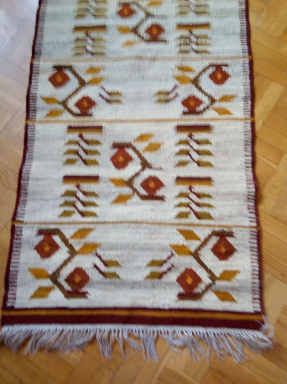 Roman Orszulski PRL Cepelia kilim wełniany