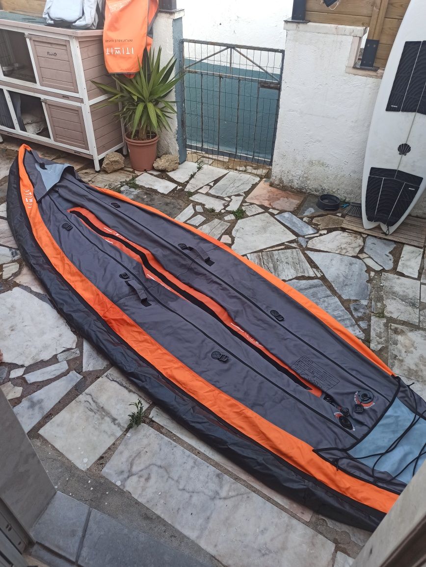 Kayak Decathlon para 3 pessoas