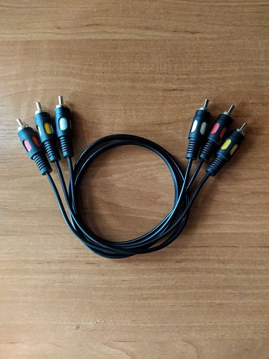 Композитный audio-video кабель 3RCA - 3RCA Atcom (80 см)