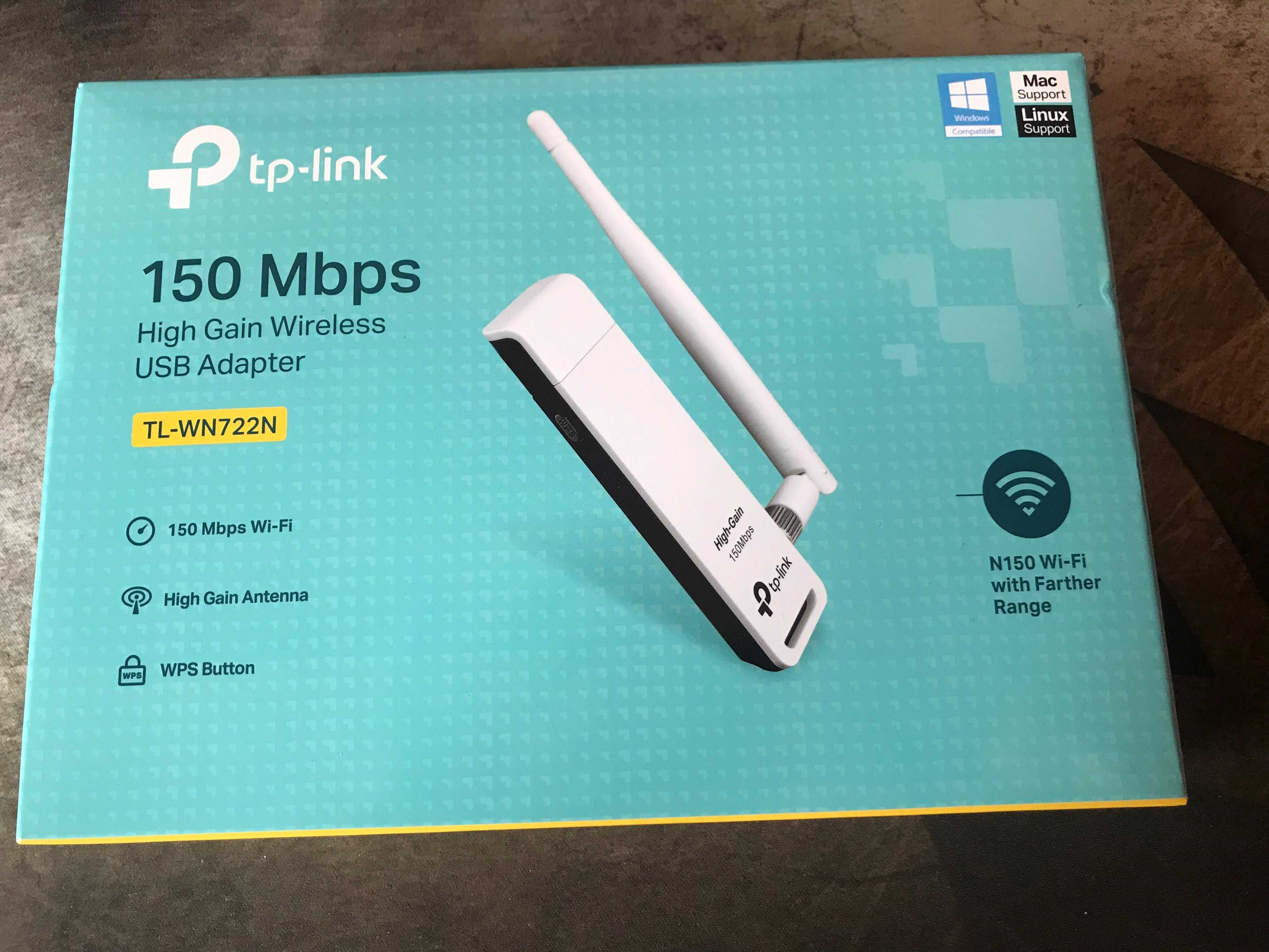 USB Router; bezprzewodowa karta sieciowa TP-Link 150Mbps TL-WN722N