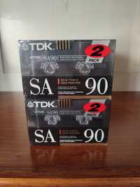 Cassetes TDK SA 90 (Pack 2 unidades)
