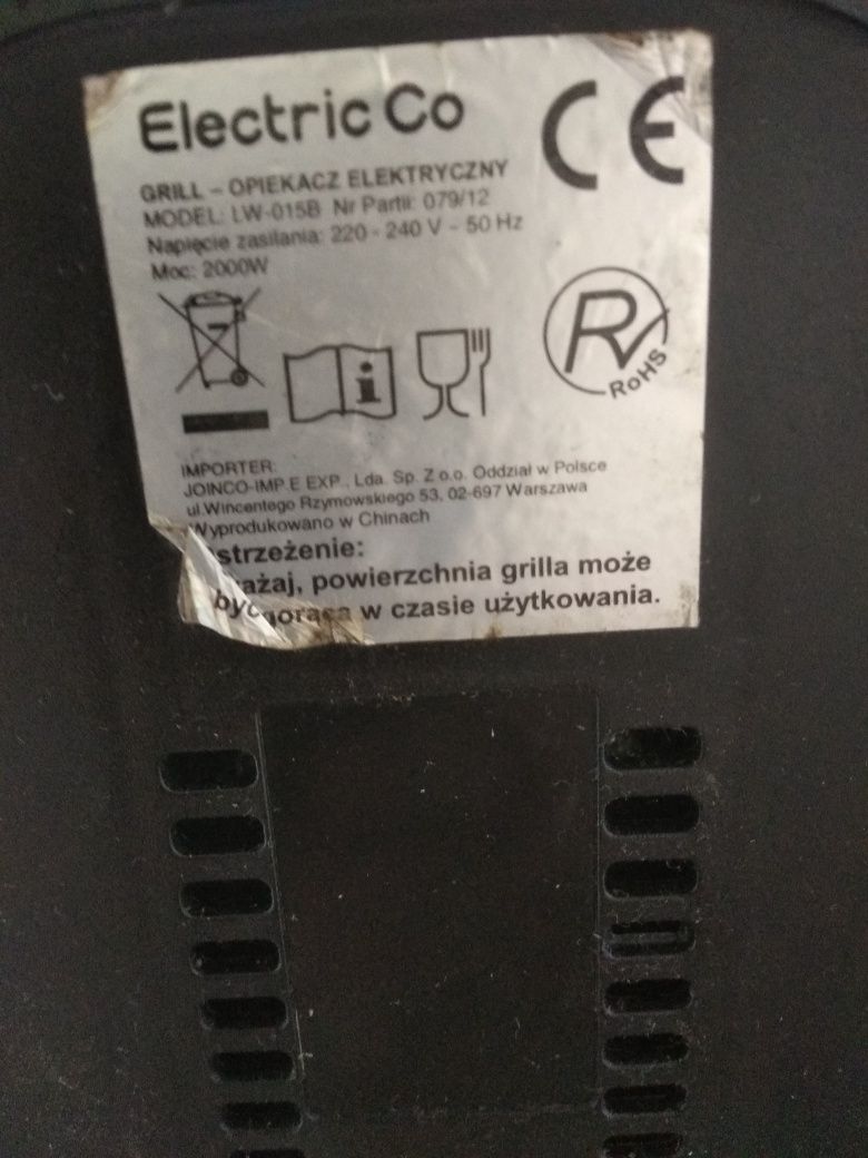 Grill opiekacz elektryczny 200W