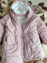 Зимова курточка для дівчинки розмір 122-128