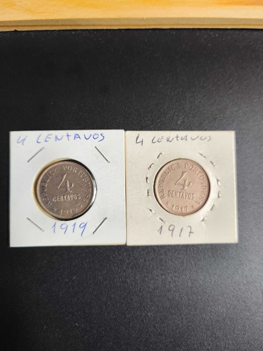2 moedas 4 centavos 1917/19