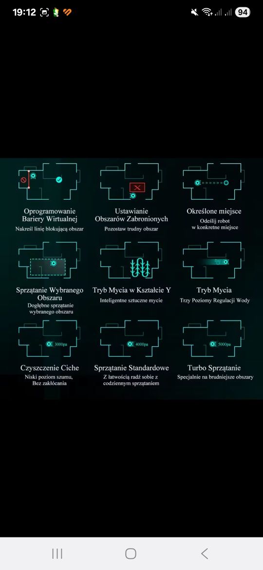 Robot odkurzacz mopujący abir x8
