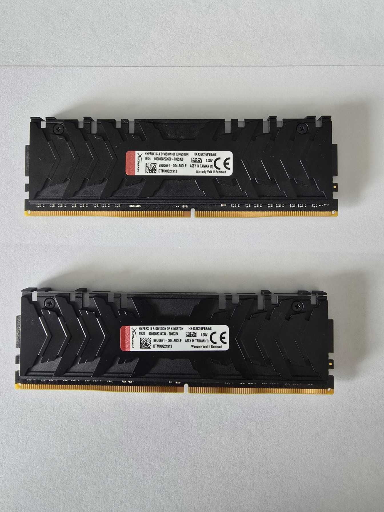 Pamięć RAM 2X8GB Hyperx Predator Cl16 3200Hz DDR4 RGB
