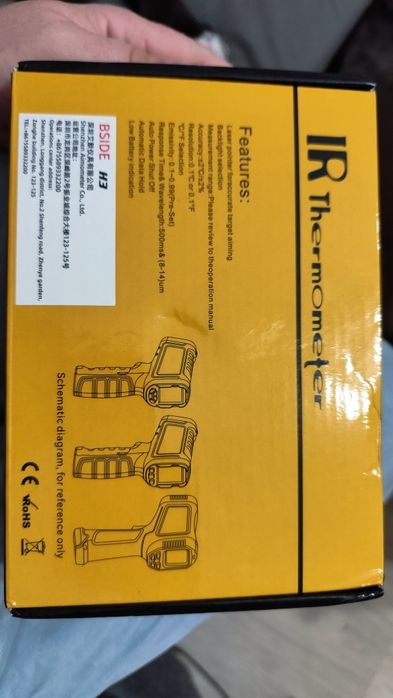 BSIDE H3 termometr na podczerwień -50 +1400°C